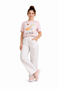 T-Shirt com Estampa Café Matcha
