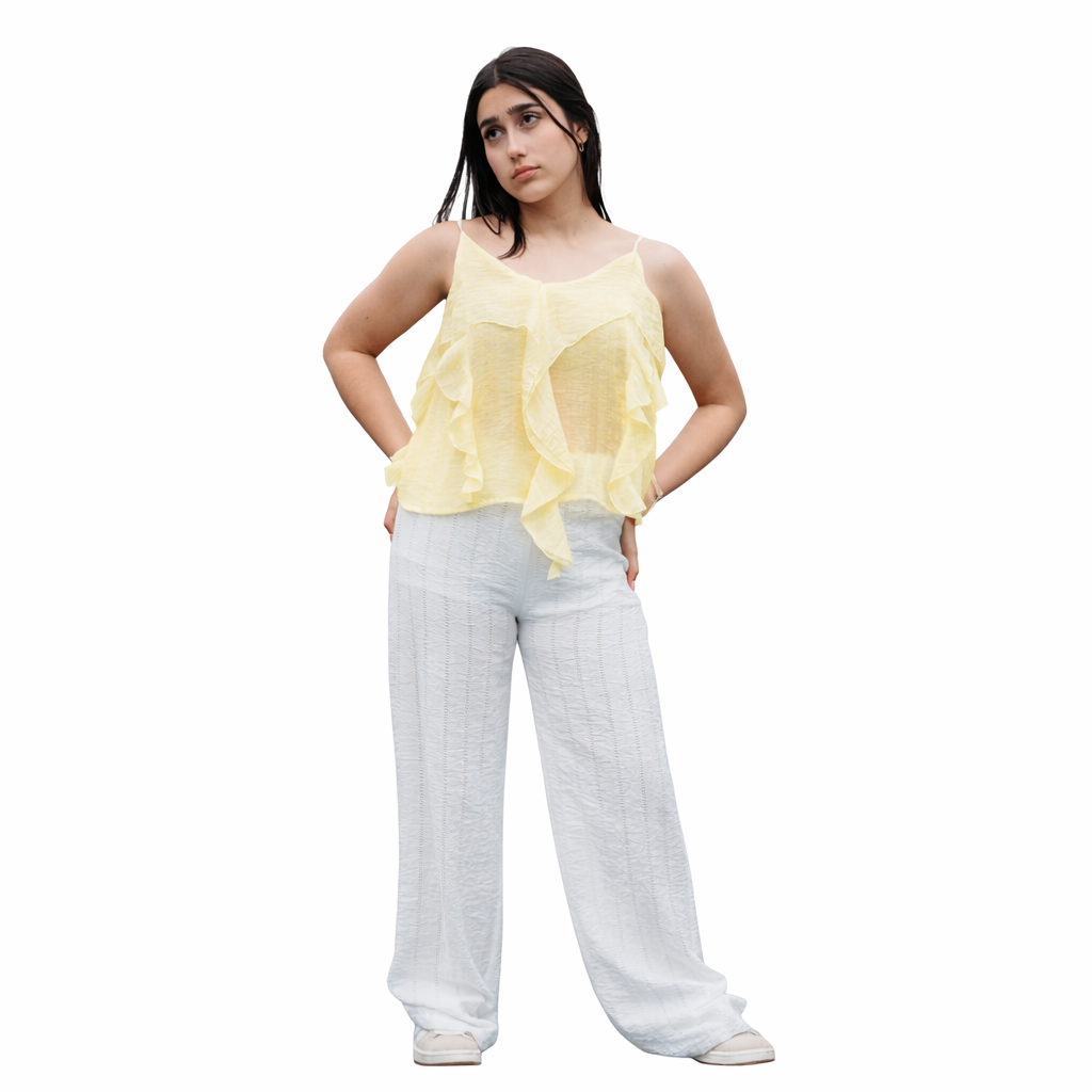 Blusa com Folhos