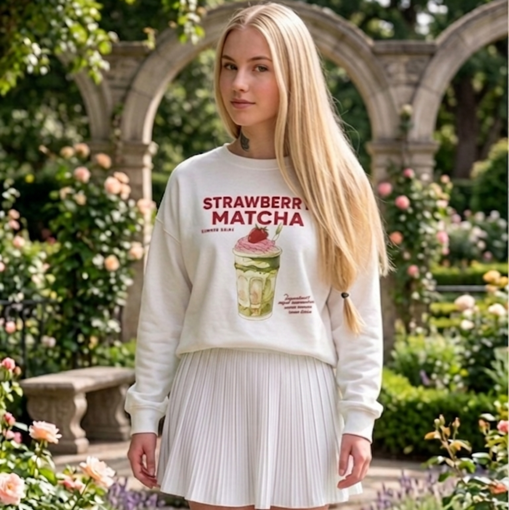 Sweatshirt Strawberry Matcha
