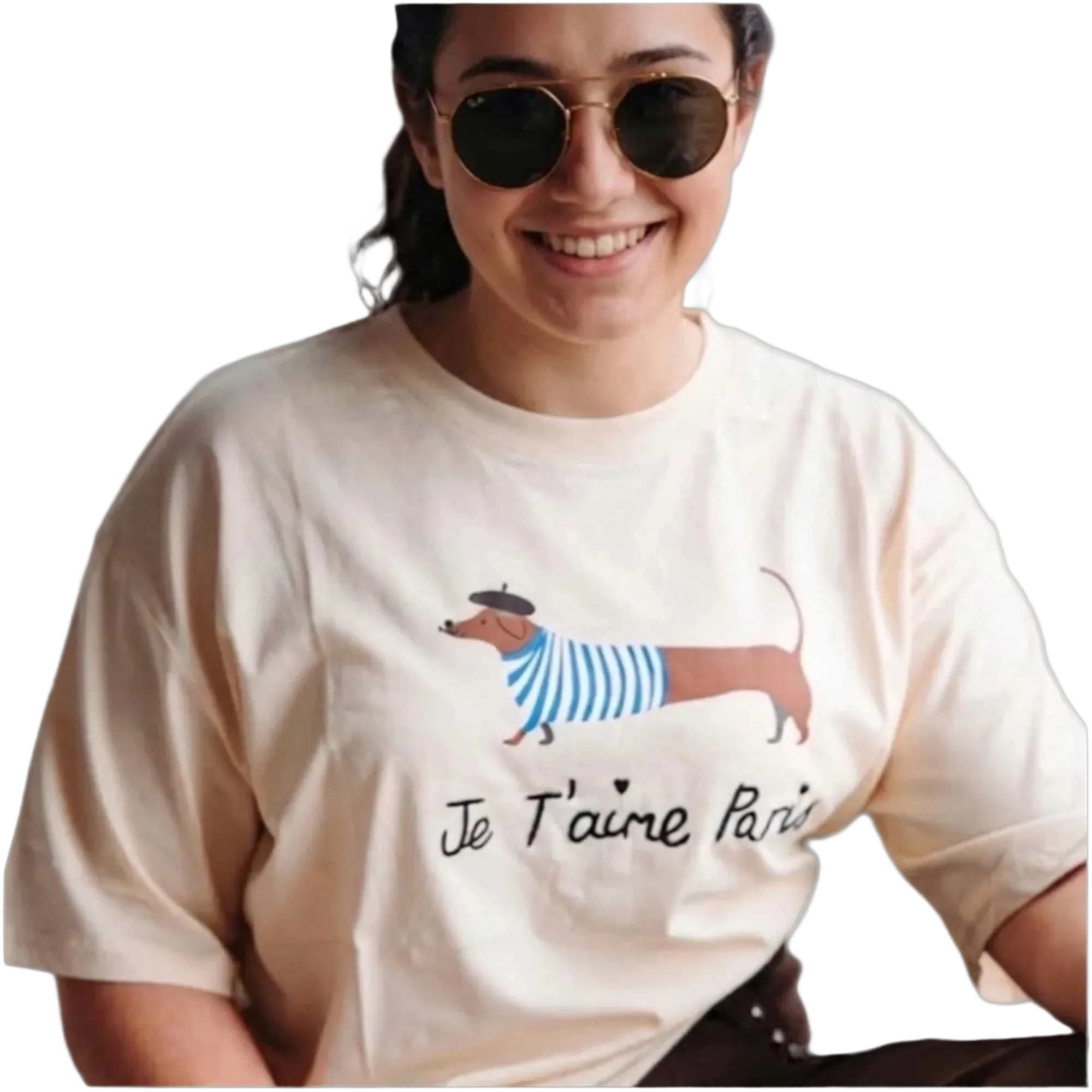 T-Shirt com Estampa Paris