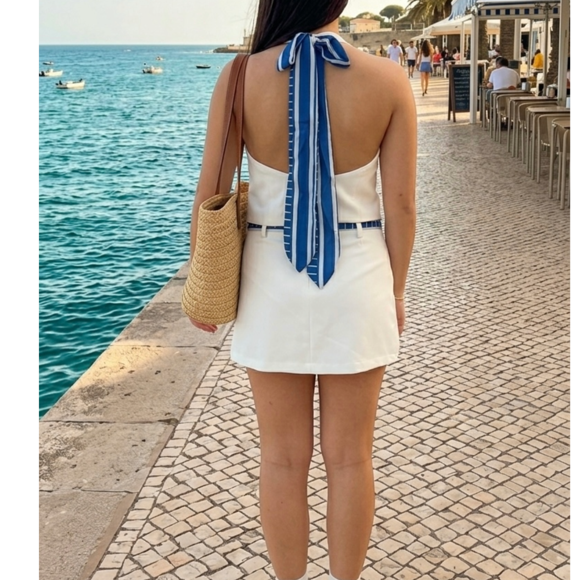 Top com Detalhe Navy