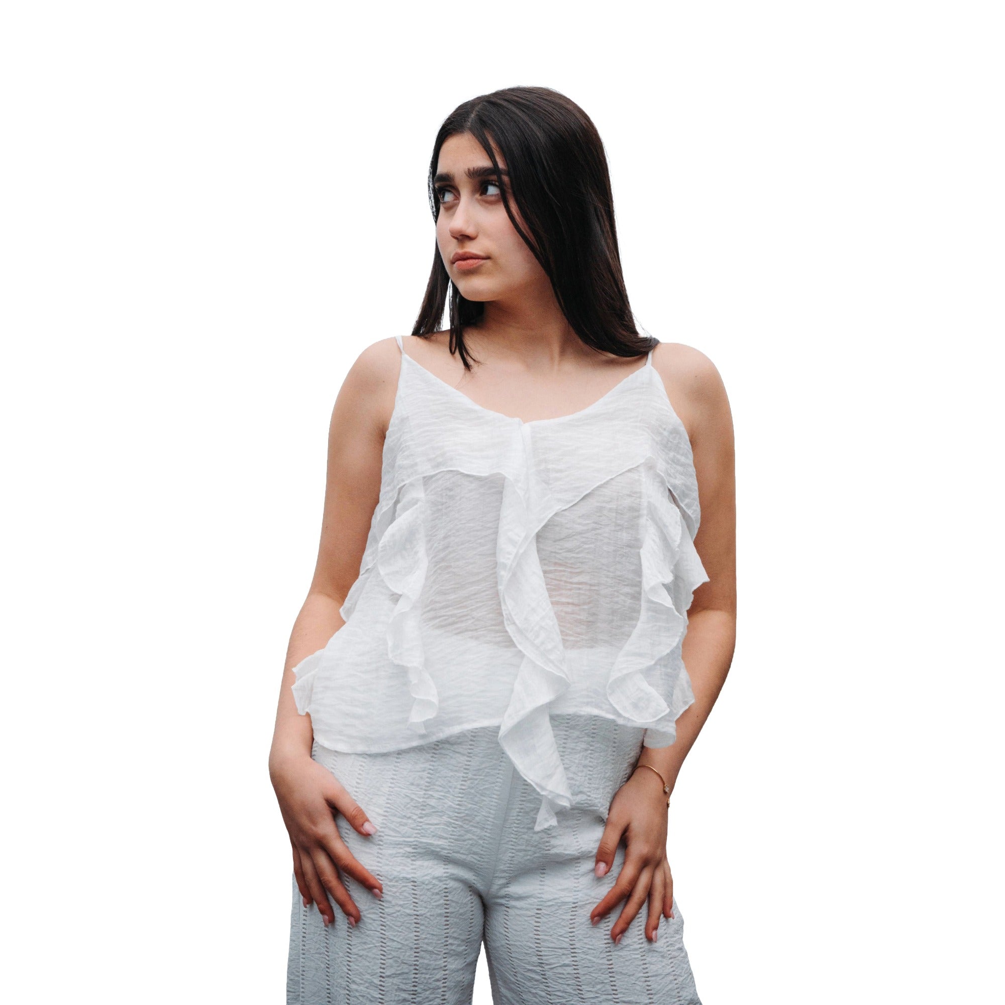 Blusa com Folhos