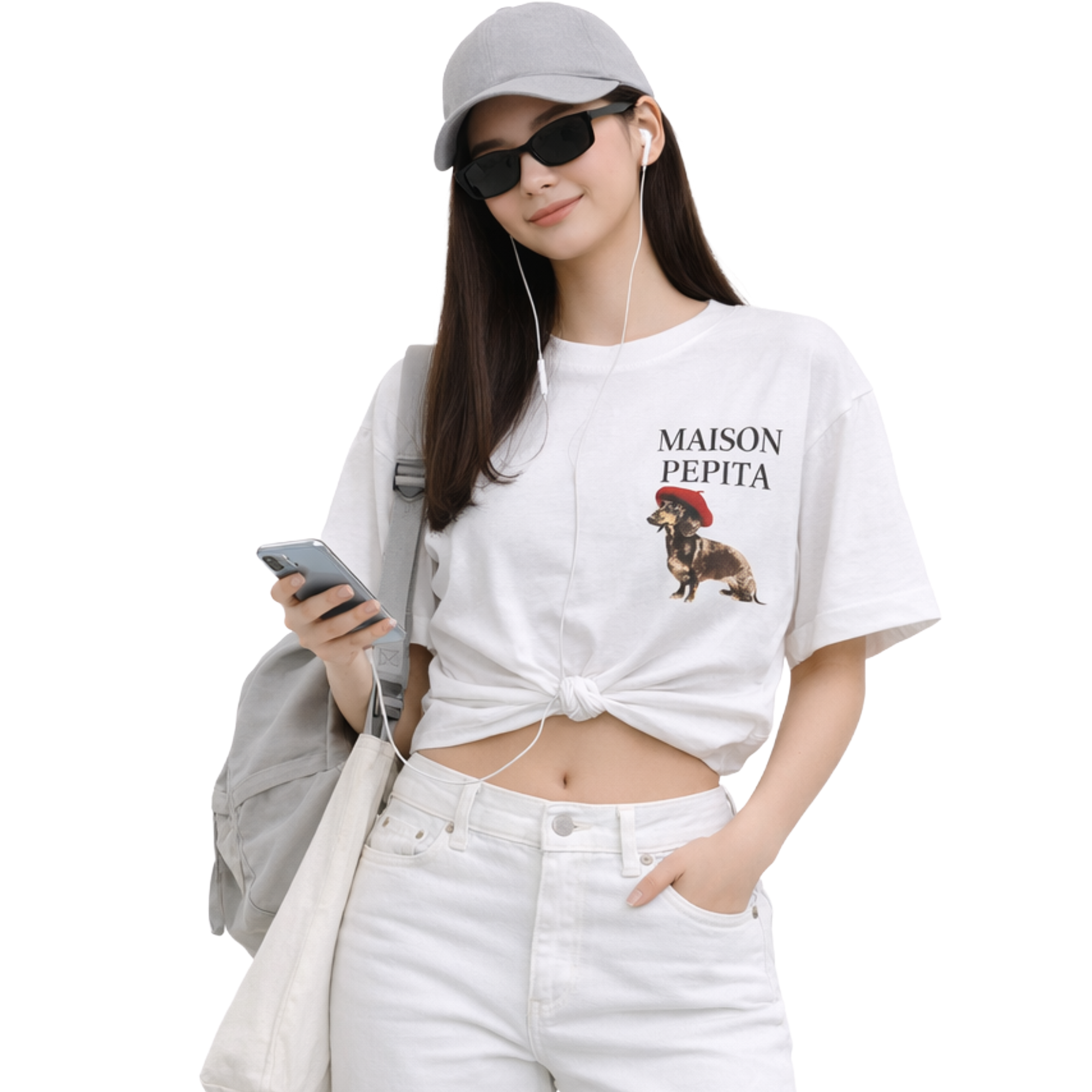 T-Shirt com Estampa Dog