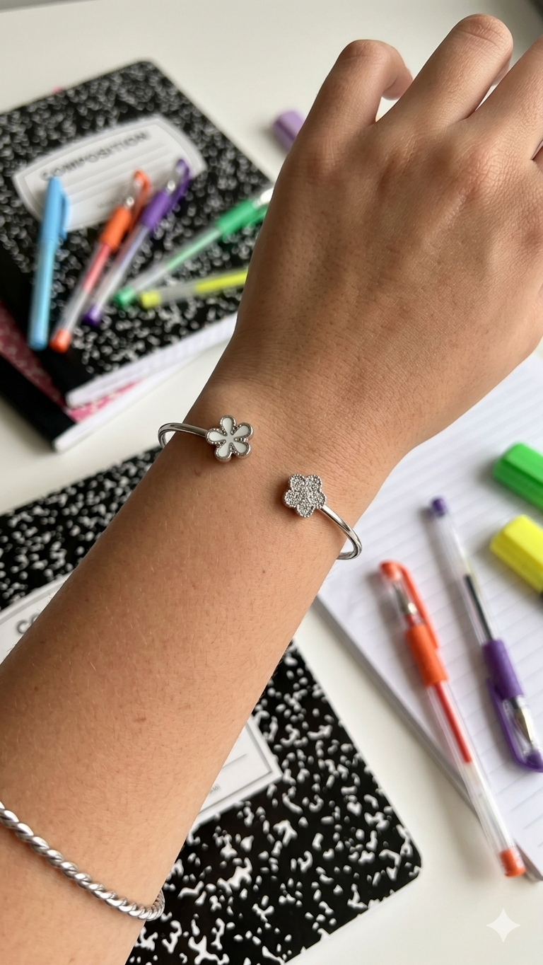 Pulseira Cuff Flor